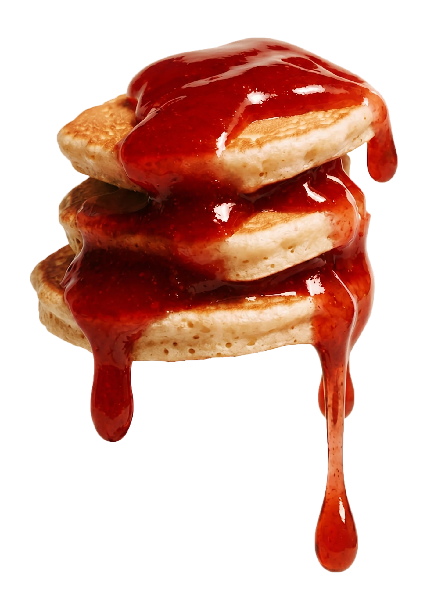 Pancake-Stapel mit Bem Jam Fruchtaufstrich