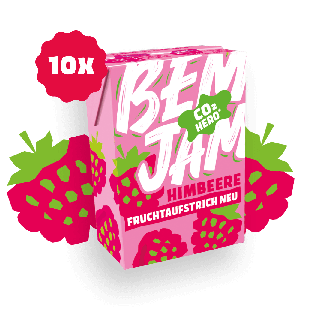 BEM JAM Fruchtaufstrich NEU Vorratspack Himbeere (10x200g)